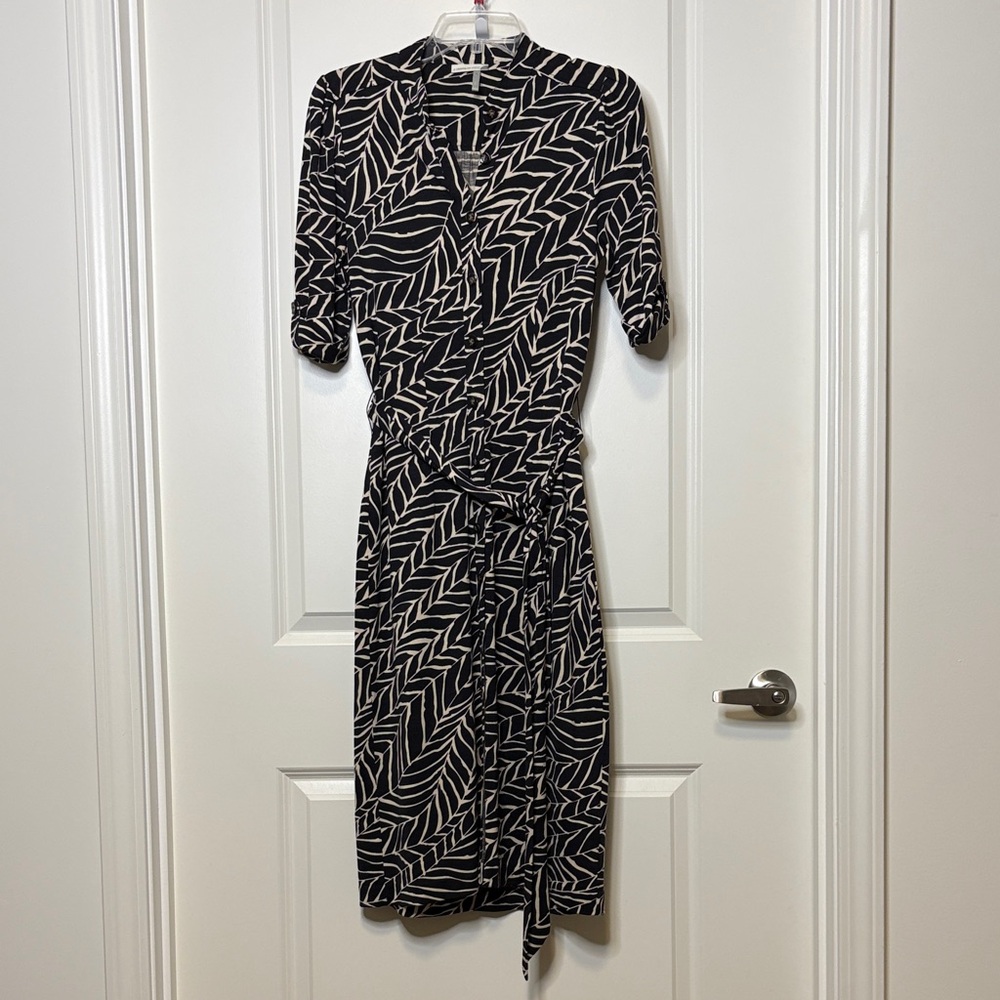 Classiques Entier Black and White Chevron Dress